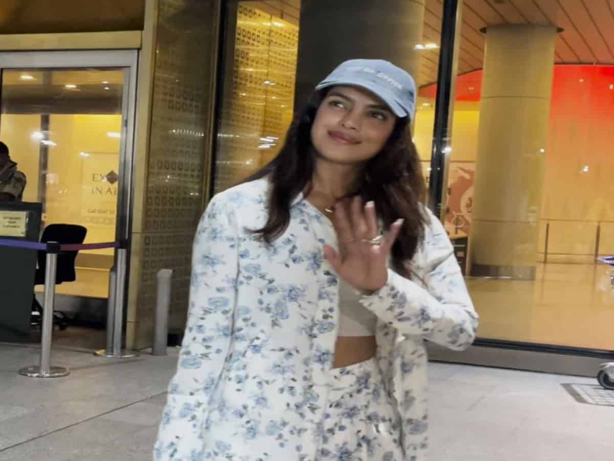 Priyanka Chopra touches down in Mumbai