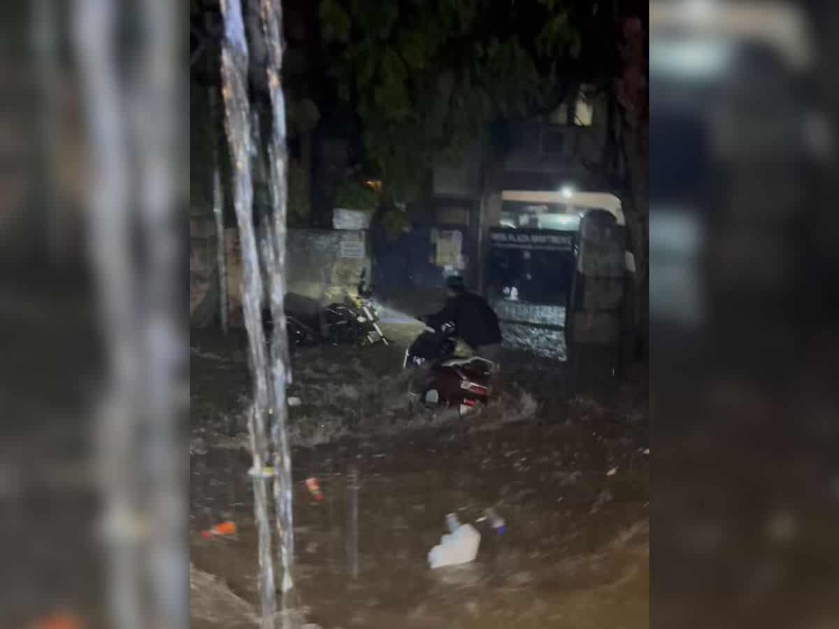 Heavy rainfall hits parts of Hyderabad; water logging troubles residents