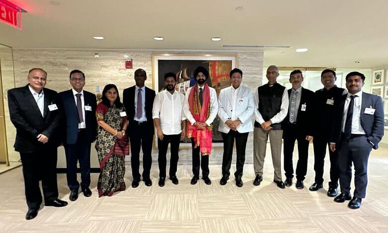 Telangana CM with world bank president