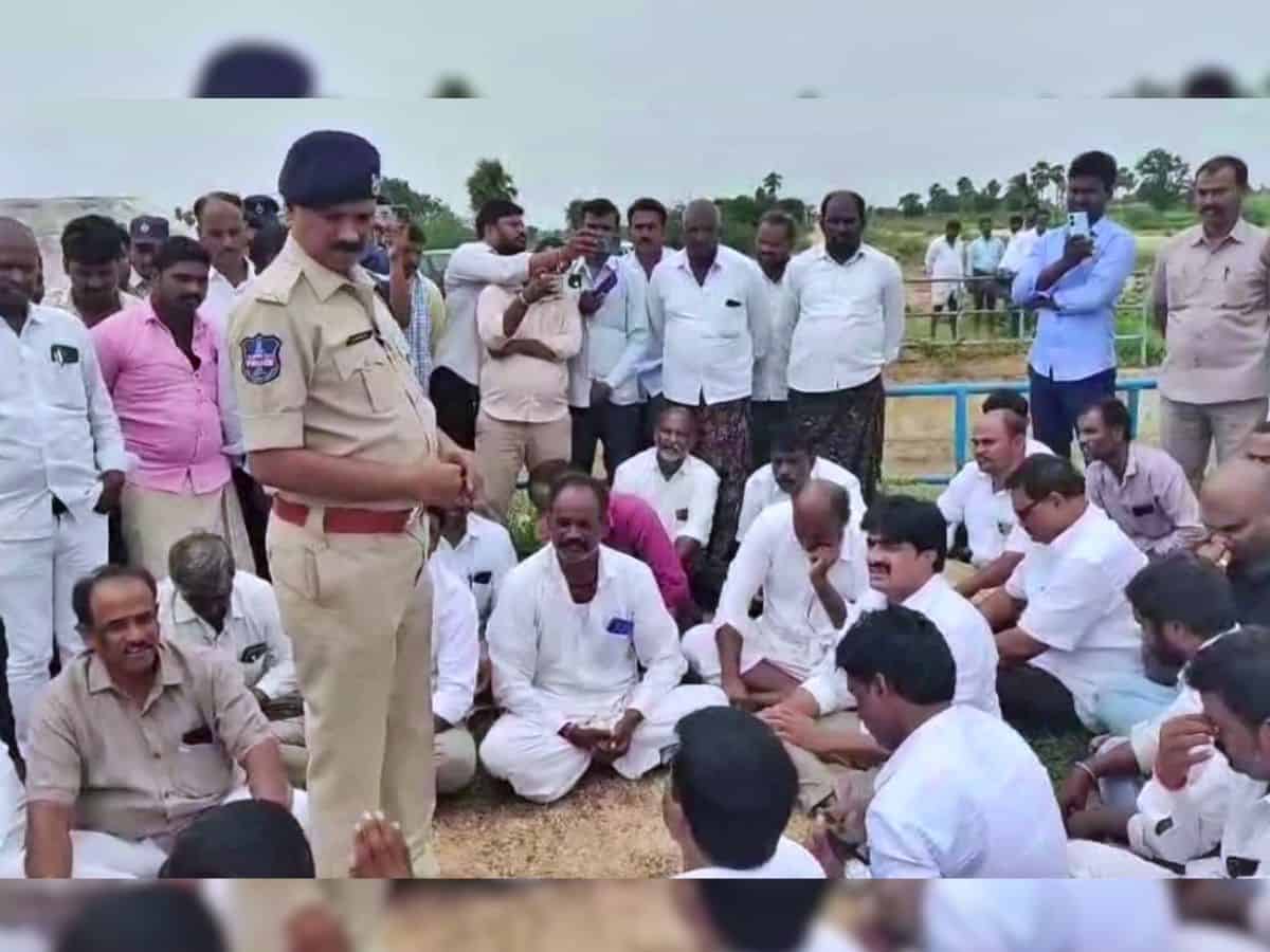 Telangana BRS MLA alleges protocol violation at Thummilla lift, detained