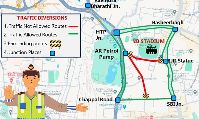 Hyderabad: Traffic advisory issued for CM’s programme on Aug 2