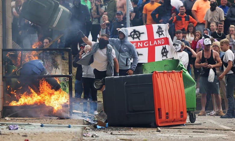 Misinformation fuels violence against a community in UK