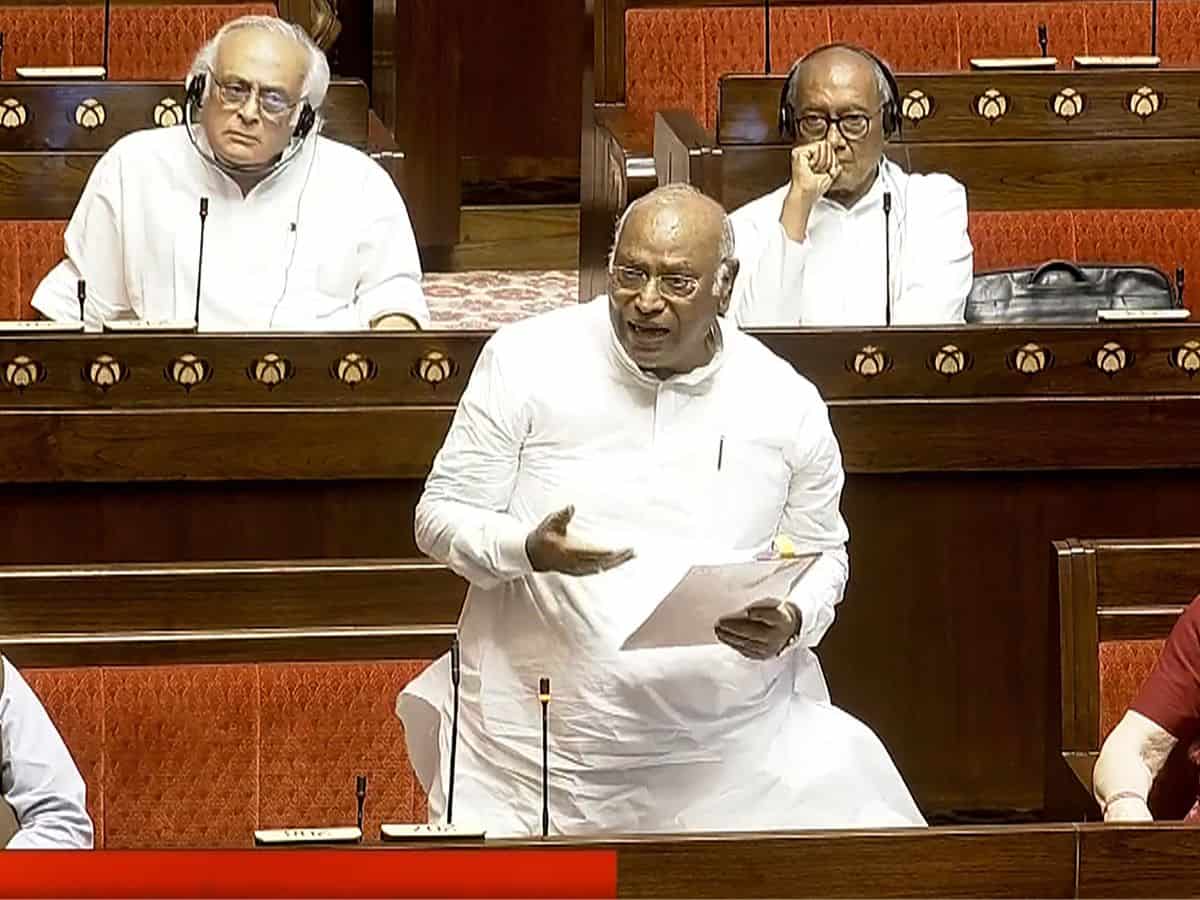 Opposition MPs walk out of Rajya Sabha after Kharge denied permission to speak on Vinesh Phogat