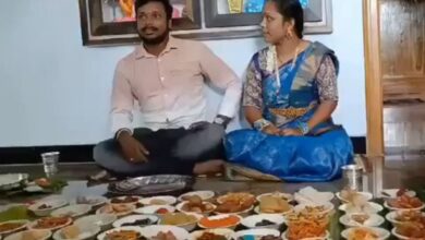 Andhra woman welcomes son-in-law with a feast of 100 dishes