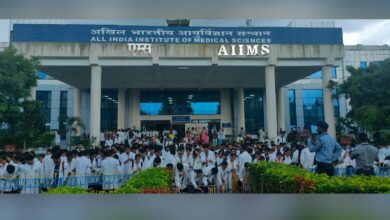 AIIMS Bibinagar hold candlelight vigil