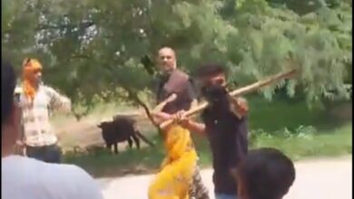 A woman being forcibly taken away at gunpoint by her in-laws in UP