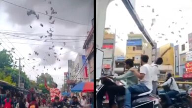 Hyderabad YouTuber tosses cash in air amid Kukatpally traffic