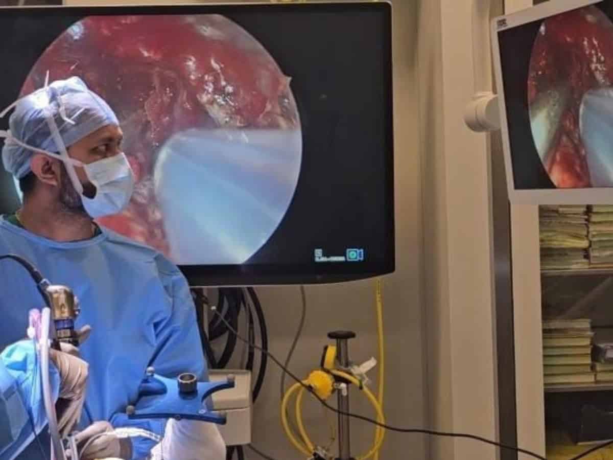 AIG Hyderabad performs scarless brain tumor removal via eye socket