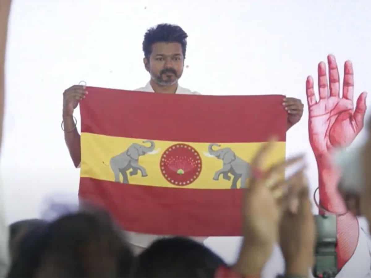 Actor-politician Vijay unveils party flag, gears up for 2026 Assembly polls
