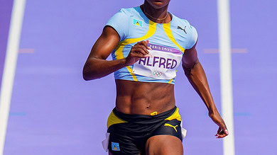 Olympics: Julien Alfred from tiny island of Saint Lucia shocks the world with her victory