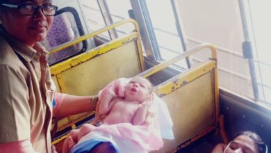 A TGSRTC conductor and a nurse go out of their way to help a pregnant woman deliver a baby on the bus in Wanaparthy.