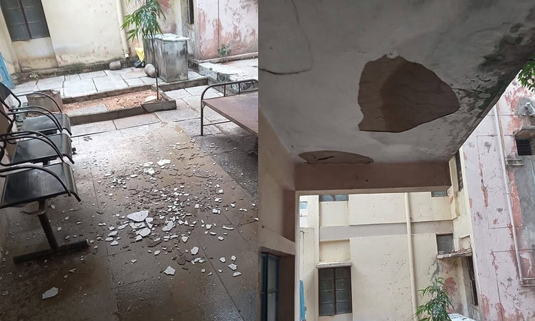 Hyderabad: Plaster of ceiling at OU hostel falls off