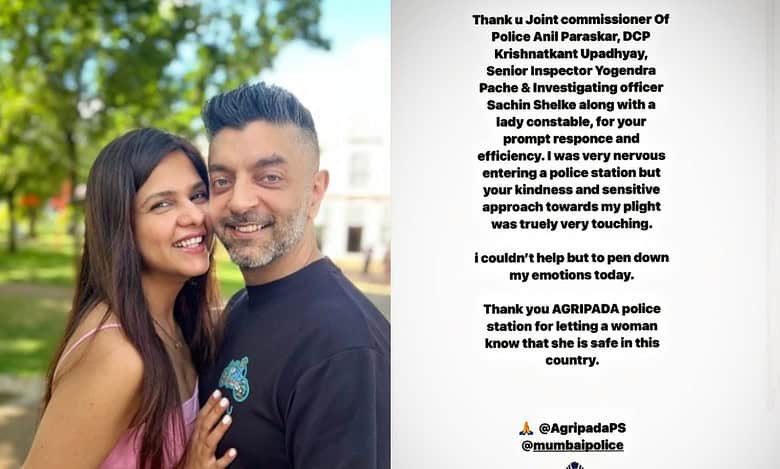 Dalljiet Kaur thanks Mumbai Police after filing FIR against husband Nikhil Patel