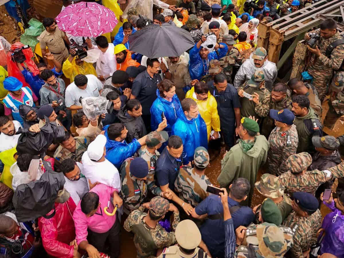 Landslides in Wayanad a national disaster: LoP Rahul Gandhi
