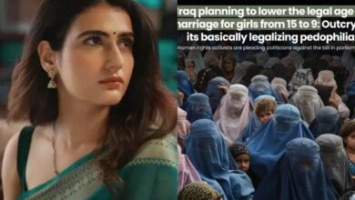 Fatima Sana Shaikh reacts to ‘horrible’ Iraq marriage law proposal