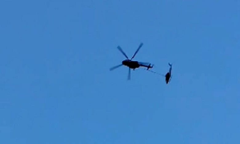 Helicopter being airlifted crashes near Kedarnath as towing rope snaps