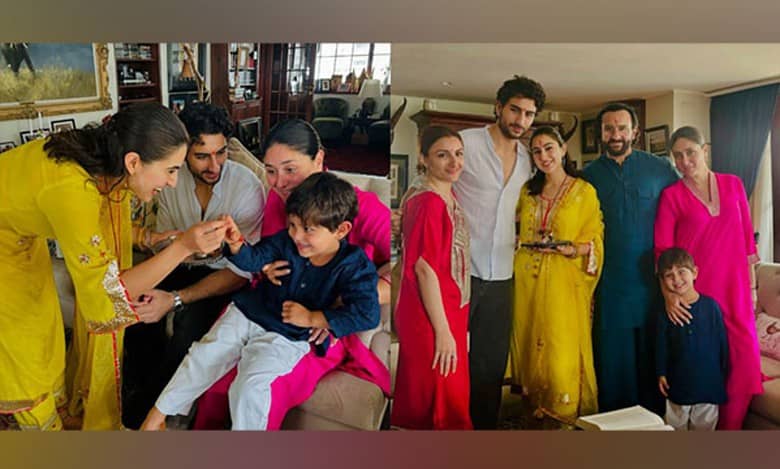 Raksha Bandhan 2024: Sara Ali Khan ties Rakhi to Ibrahim, Jeh; misses Taimur, Inaaya