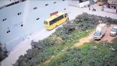 10 students injured in school bus accident in Hyderabad