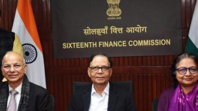The chairman and members of the 16th finance commission hold meetign with people's representatives, industry and trade organisations at Praja Bhavan on Monday.