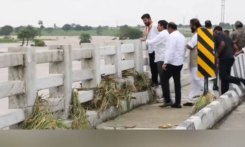 CM Revanth visits flood hits Paleru