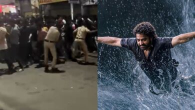 Devara release sees massive crowds, traffic, fire incident in Hyderabad
