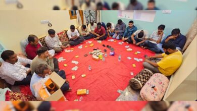 Gamblers busted at Kalapathar Hyderabad