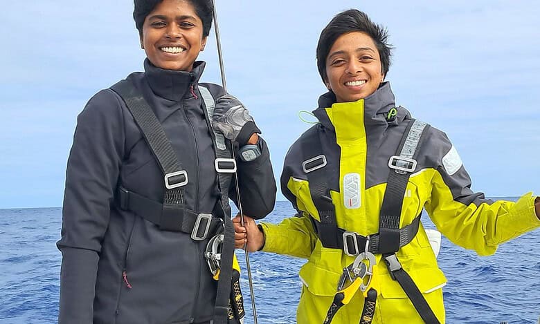 _Indian Navy women officers � Lt Cdr Roopa A and Lt Cdr Dilna K