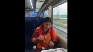 Madhavi Latha takes Vande Bharat train from Hyderabad to Tirupati amid laddu row