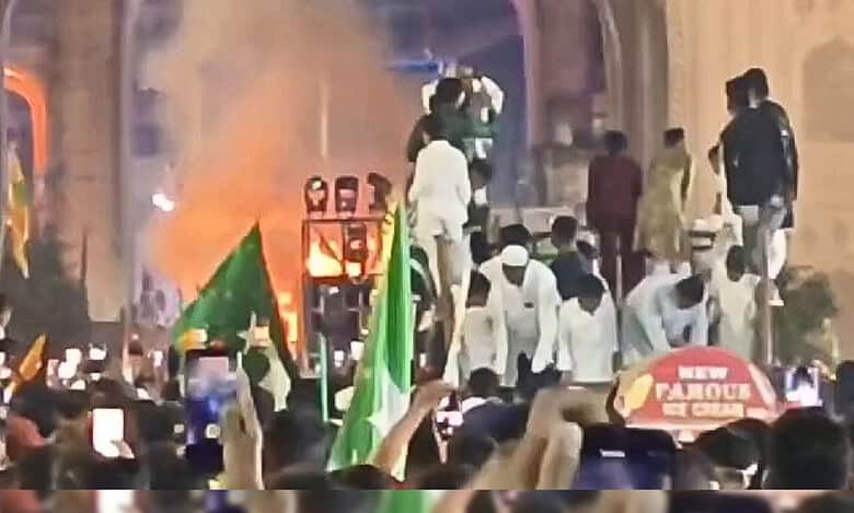 Amid Milad Un Nabi rally in Hyderabad, fire erupts near Charminar