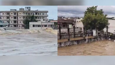 Munneru river submerges parts of Khammam