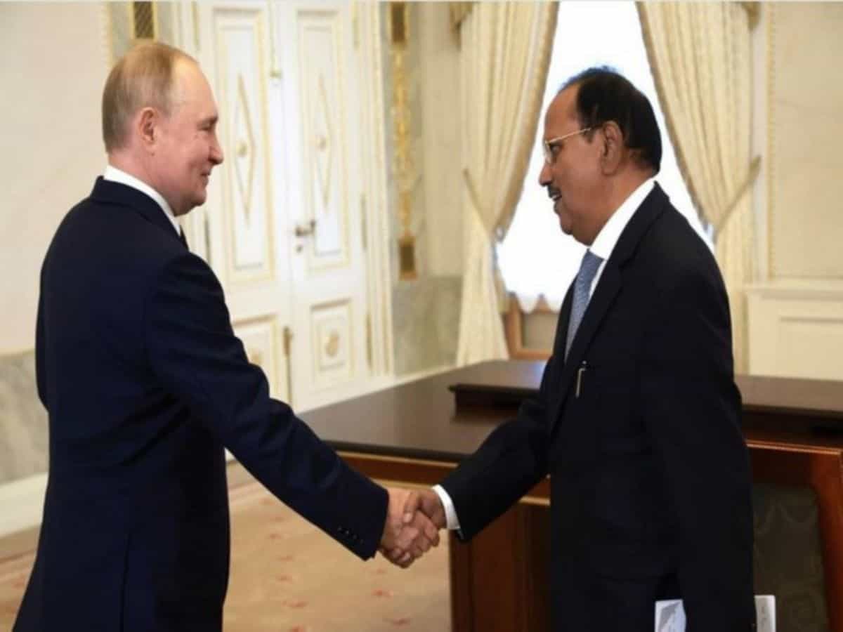 NSA Ajit Doval meets Vladmir Putin