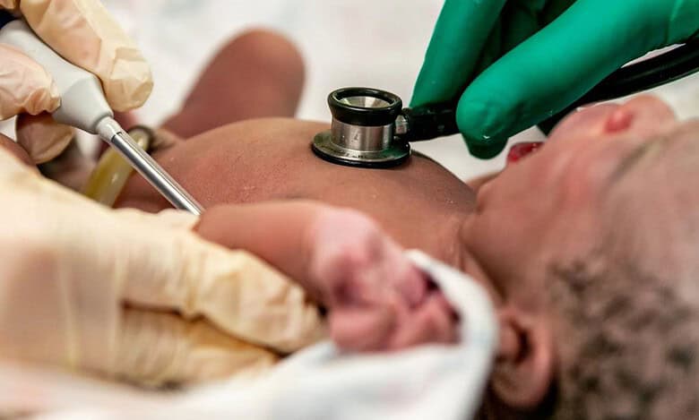 A newborn baby dies after normal delivery at Huzurnagar Area Hospital on September 17.