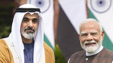 In pics: PM Narendra Modi meets Abu Dhabi's Crown Prince