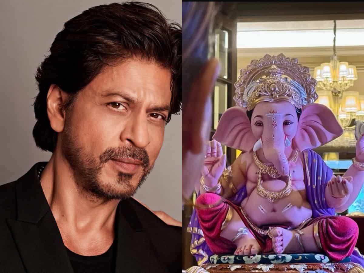 Shah Rukh Khan welcomes Ganpati Bappa at Mannat, sends heartfelt wishes to fans