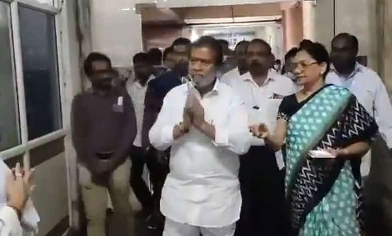 Telangana Health Minister visits Gandhi Hospital