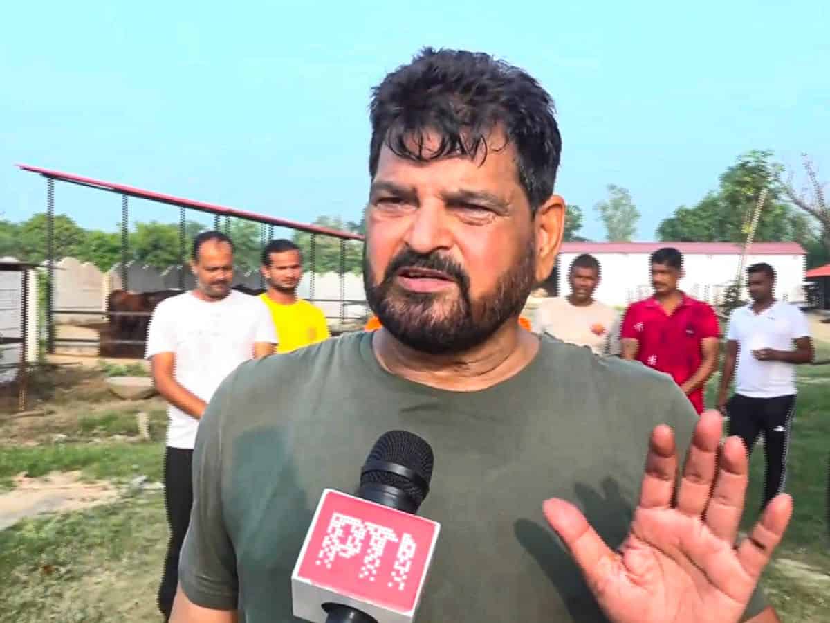 Brij Bhushan accuses Congress of conspiracy, Vinesh of cheating