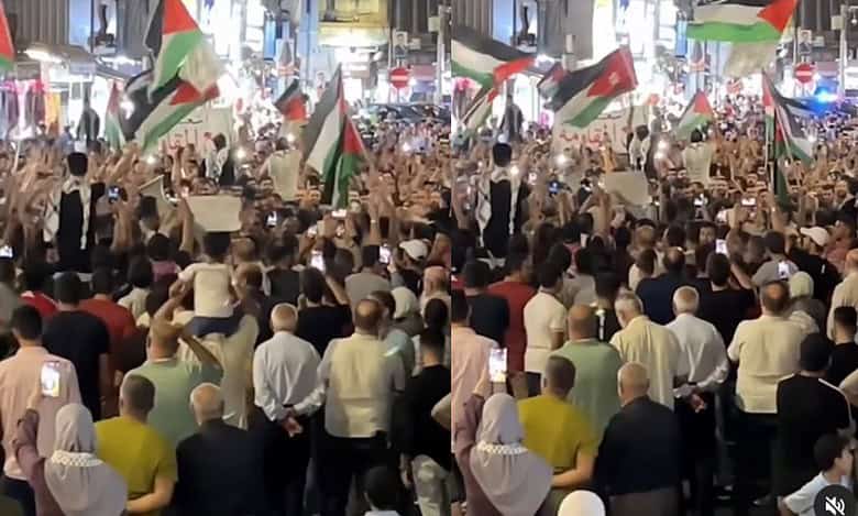 Thousands of Jordanians honour Maher Al-Jazi who killed 3 Israelis