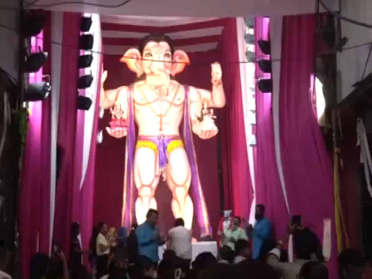 Telangana: Pahelwan Ganesh Pandal celebrates 45 years in Hyerabad's Begum Bazar