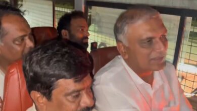 Cyberabad police detains BRS MLA Harish Rao