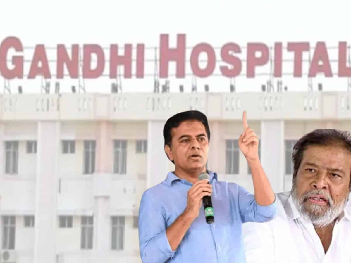 Health minister and KTR dispute over rising maternal, infant deaths in Gandhi hospital
