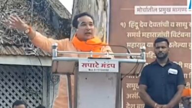 'Send police on leave for a day, we will show our strength' threatens Nitish Rane