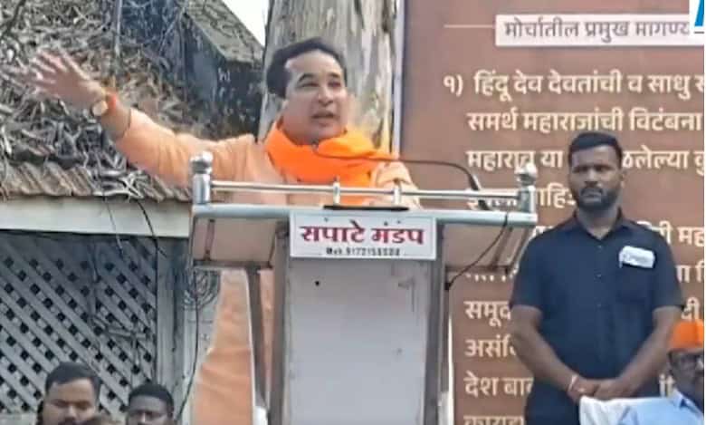 'Send police on leave for a day, we will show our strength' threatens Nitish Rane