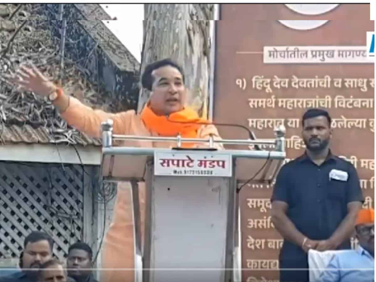'Send police on leave for a day, we will show our strength' threatens Nitish Rane