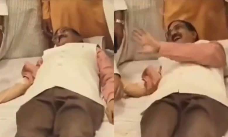 BJP leader fakes blood donation for camera, gets trolled