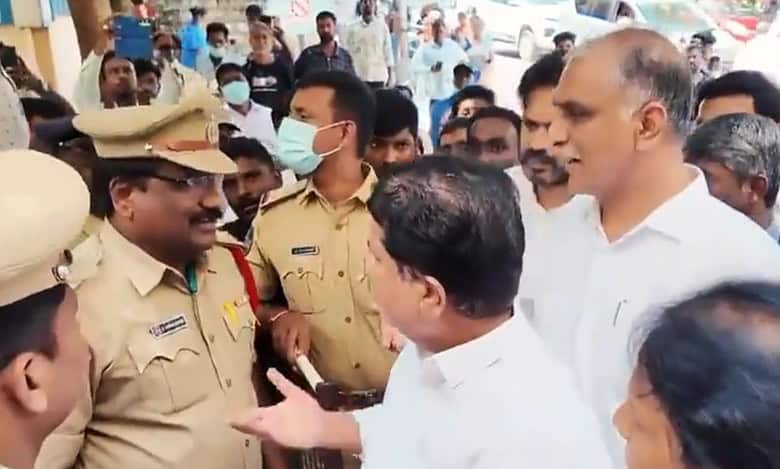 Buchamma ‘murdered’: Harish Rao denied entry to Gandhi Hospital