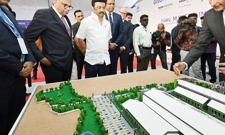 MK stalin at Tata Motors