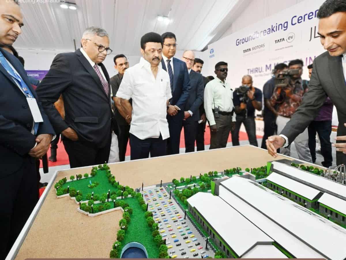 MK stalin at Tata Motors