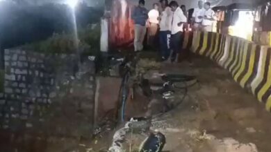 Amid heavy rains in Hyderabad, portion of Falaknuma bridge caves in