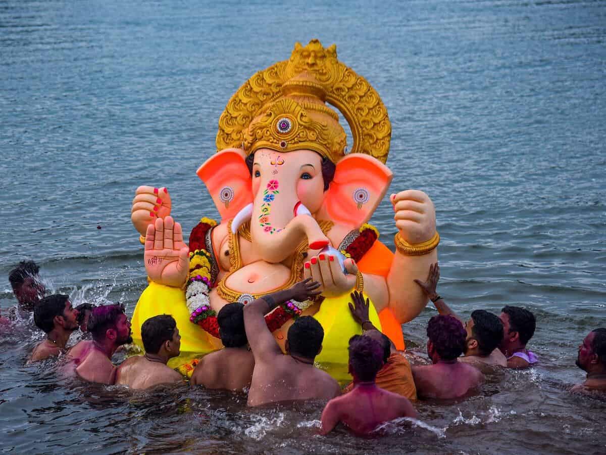 Immersion of Ganesh idols in Hyderabad