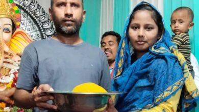 Couple Afzal, Muskaan win Ganesh laddu in auction in Telangana